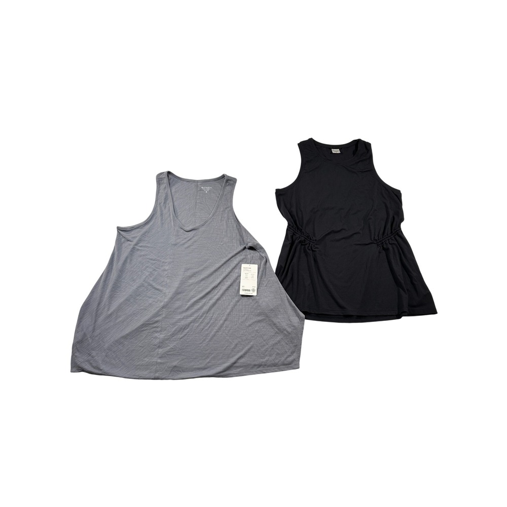 Athleta Women's Gray & Black Tank Tops Duo